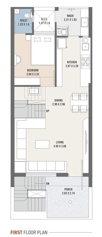  asopalav bungalows Cluster Plan for 1st Floor