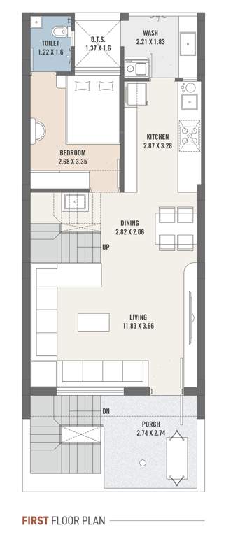 asopalav bungalows Cluster Plan for 1st Floor