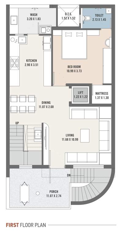  asopalav bungalows Cluster Plan for 1st Floor