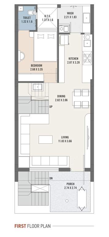  asopalav bungalows Cluster Plan for 1st Floor
