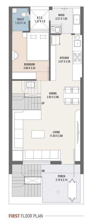  asopalav bungalows Cluster Plan for 1st Floor