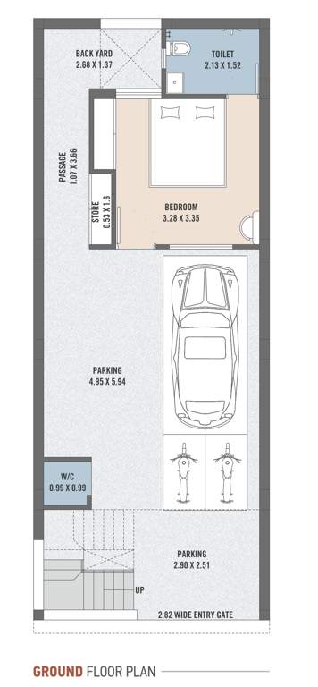  asopalav bungalows Cluster Plan for ground Floor