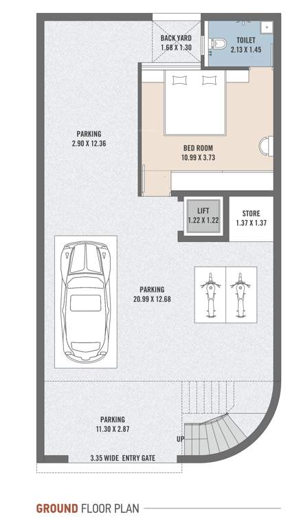  asopalav bungalows Cluster Plan for ground Floor