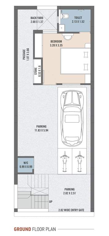  asopalav bungalows Cluster Plan for ground Floor