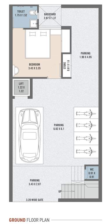  asopalav bungalows Cluster Plan for ground Floor
