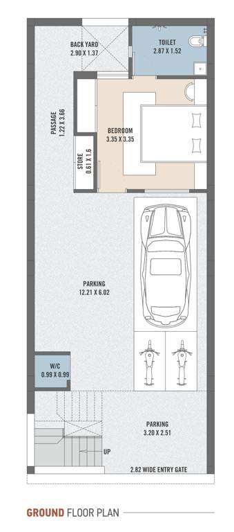  asopalav bungalows Cluster Plan for ground Floor