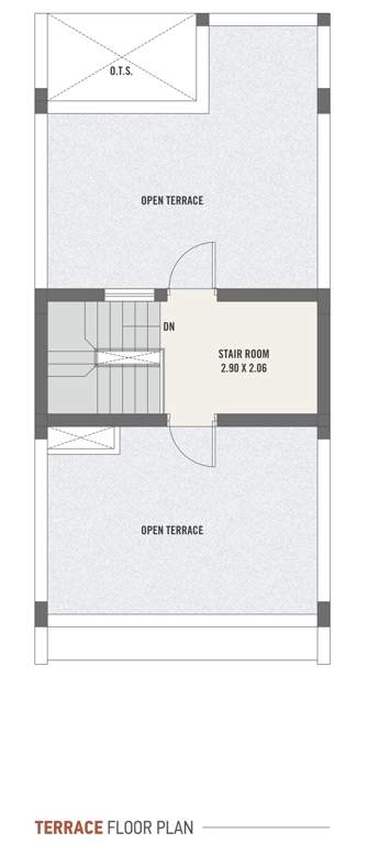  asopalav bungalows Cluster Plan for terrace Floor Plan