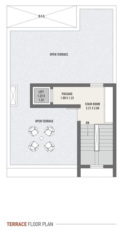  asopalav bungalows Cluster Plan for terrace Floor Plan