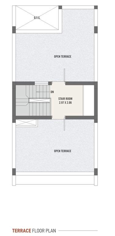  asopalav bungalows Cluster Plan for terrace Floor Plan