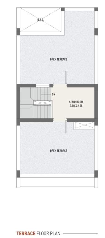  asopalav bungalows Cluster Plan for terrace Floor Plan