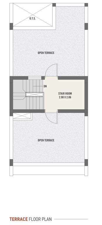  asopalav bungalows Cluster Plan for terrace Floor Plan