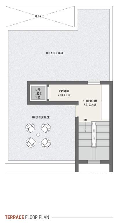  asopalav bungalows Cluster Plan for terrace Floor Plan