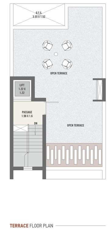  asopalav bungalows Cluster Plan for terrace Floor Plan