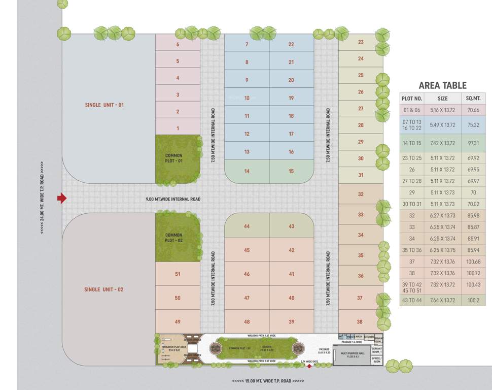  asopalav bungalows Layout Plan