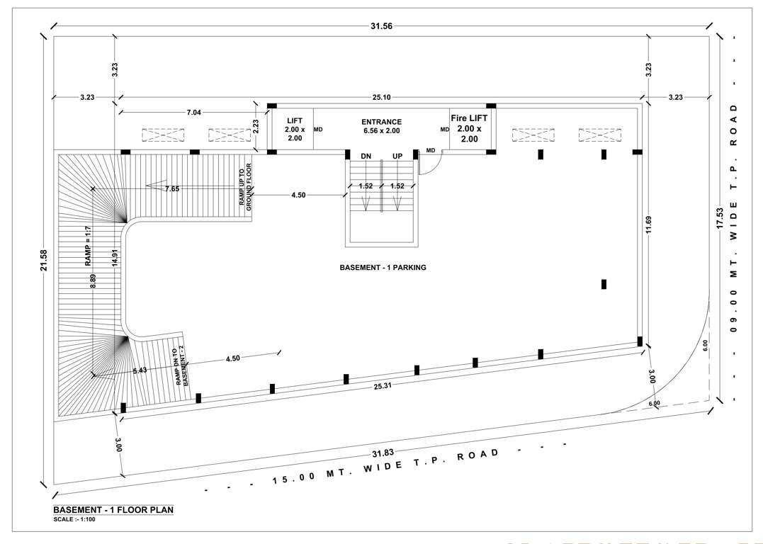  king s view Block 1 Cluster Plan for 1st Floor