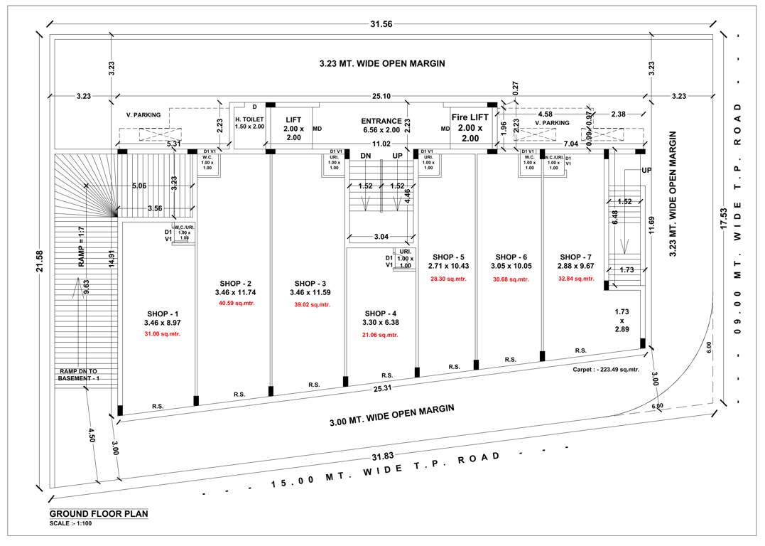  king s view Block 1 Cluster Plan for ground Floor