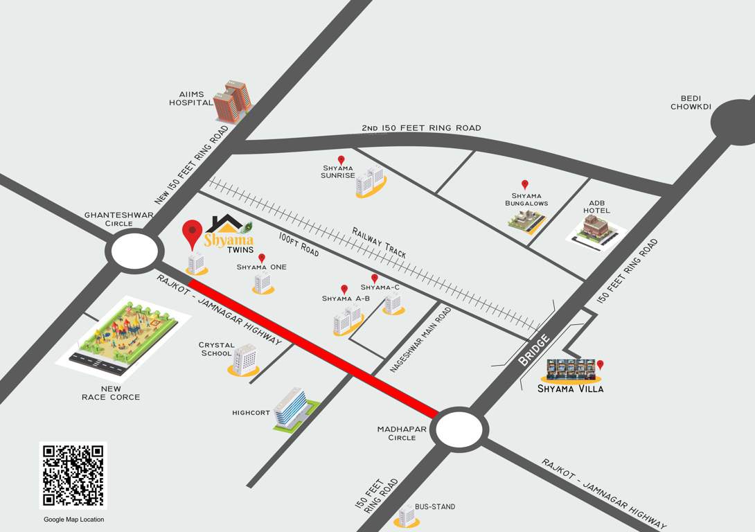  shyama twins Location Plan