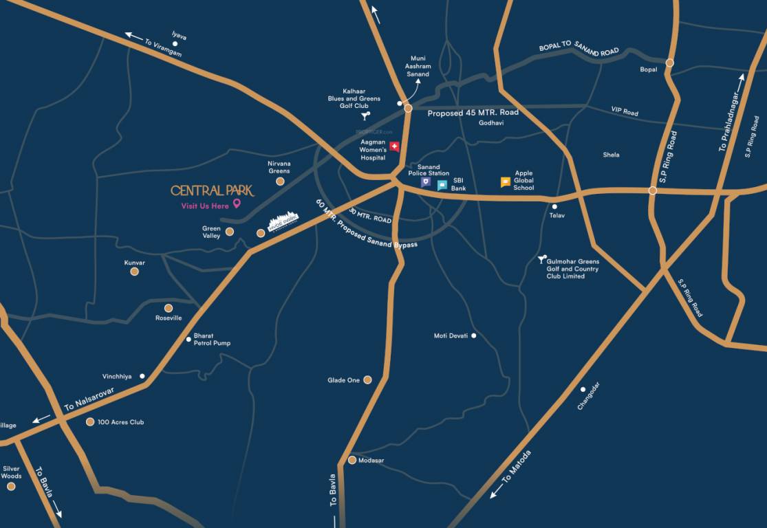  the central park Location Plan