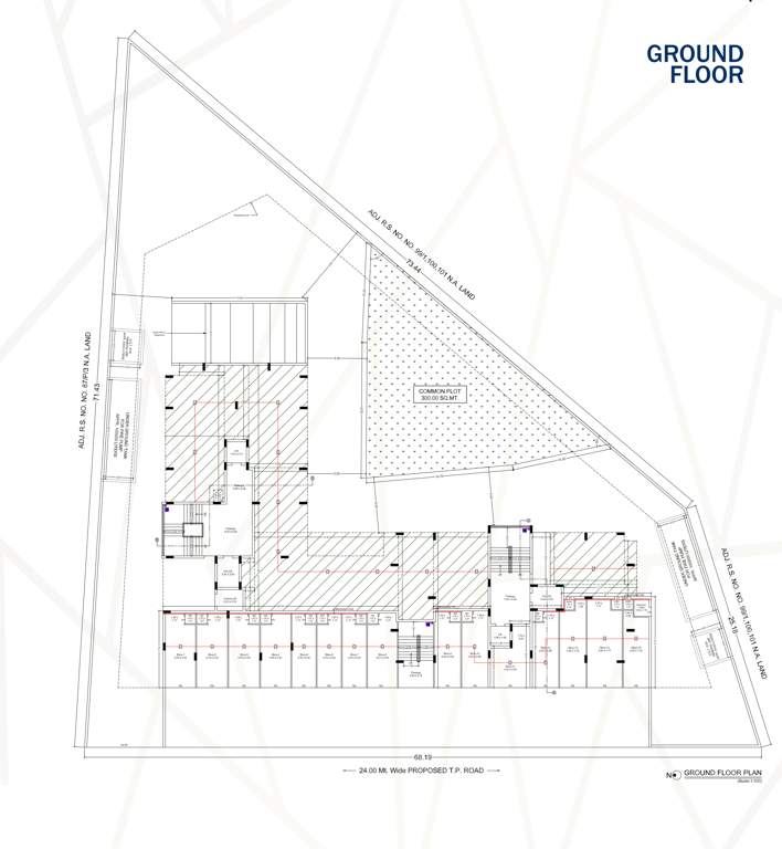  krishna bhoomi Tower A1, A2 Cluster Plan for ground Floor