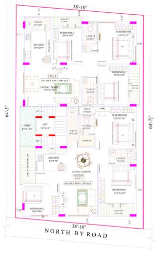  nivas Nivas Cluster Plan from 1st to 5th Floor
