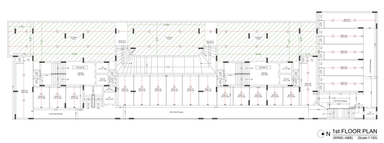  siddhi empire Wing A Cluster Plan for 1st Floor