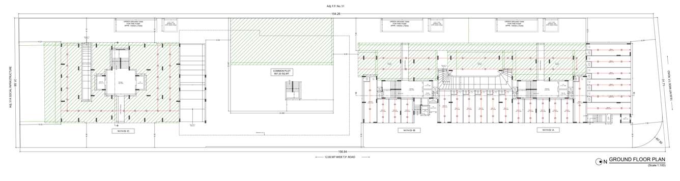  siddhi empire Wing A Cluster Plan for ground Floor