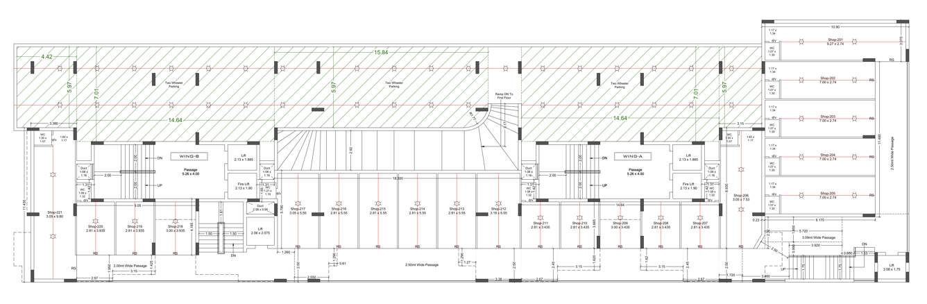  siddhi empire Wing B Cluster Plan for 2nd Floor