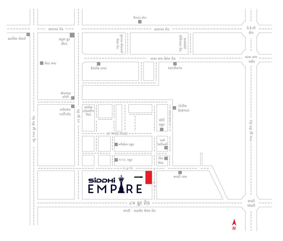  siddhi empire Location Plan