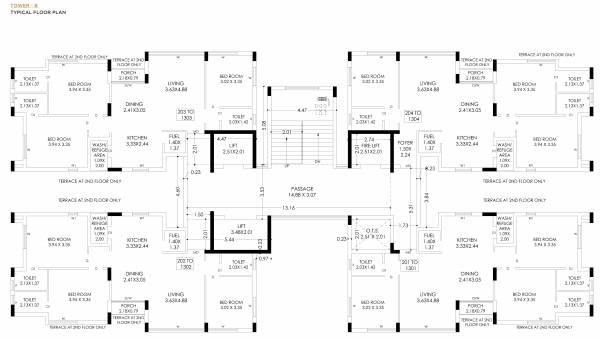 Tower B Cluster Plan pradhyuman-platina Tower B Cluster Plan