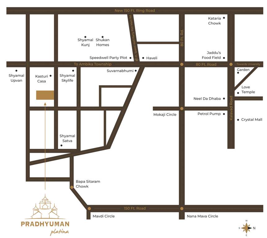  pradhyuman platina Location Plan