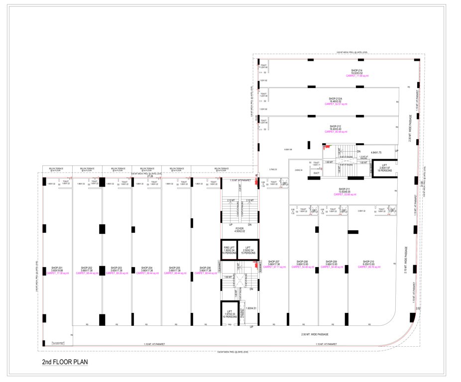  celestial luxuria Tower A Cluster Plan for 2nd Floor