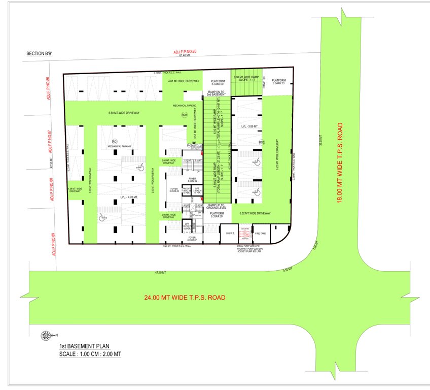  celestial luxuria Tower A Cluster Plan for basement Floor