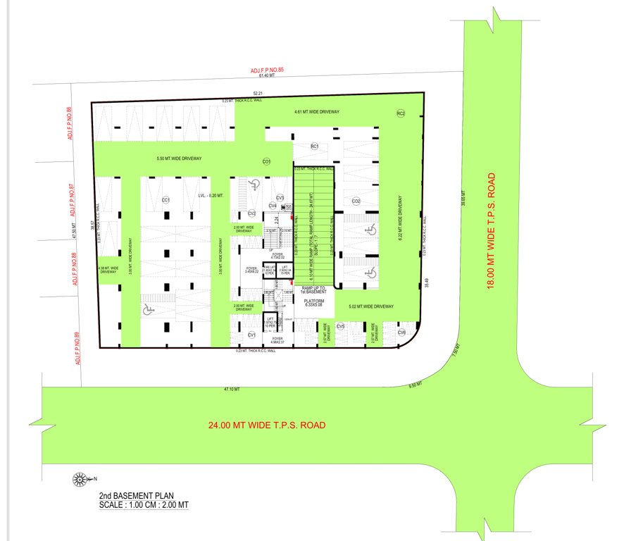  celestial luxuria Tower A Cluster Plan for basementFloor