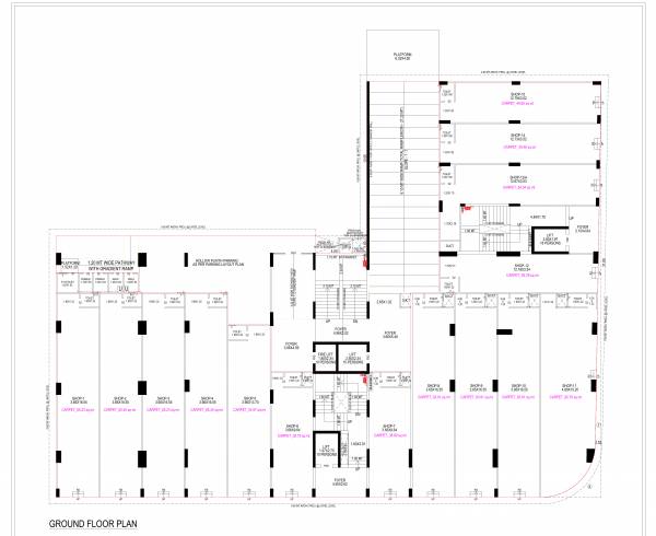  celestial-luxuria Tower A Cluster Plan for ground Floor