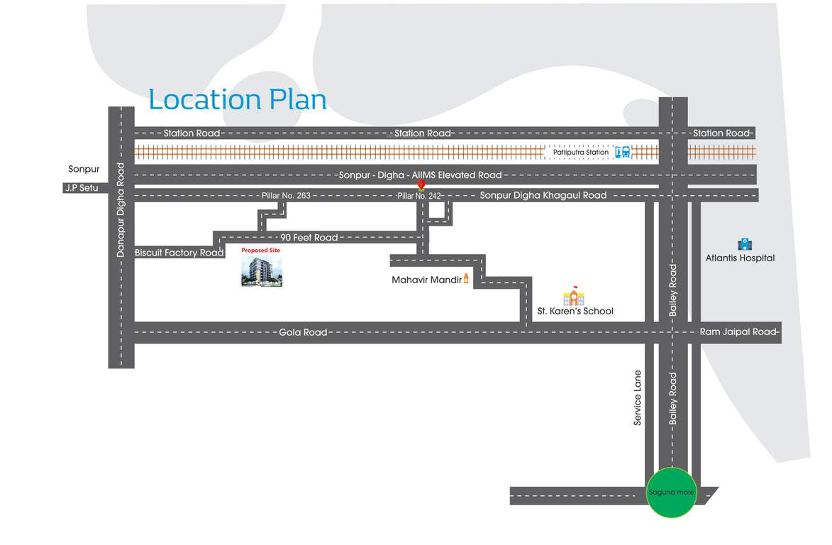 winsome dwarika residency Location Plan