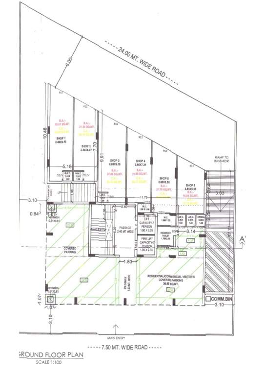  satyam point 1 Cluster Plan from 1st to 2nd Floor