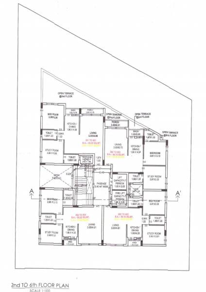  satyam-point 1 Cluster Plan from 2nd to 6th Floor