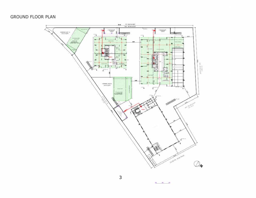  swaminarayan residency Tower A Cluster Plan for ground Floor
