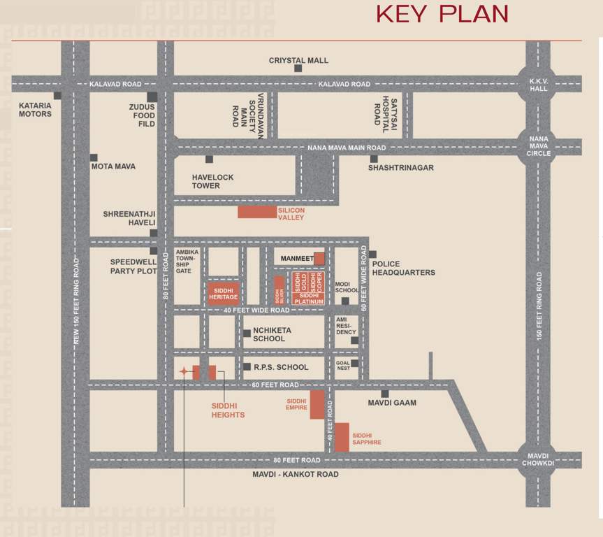  siddhi space Location Plan