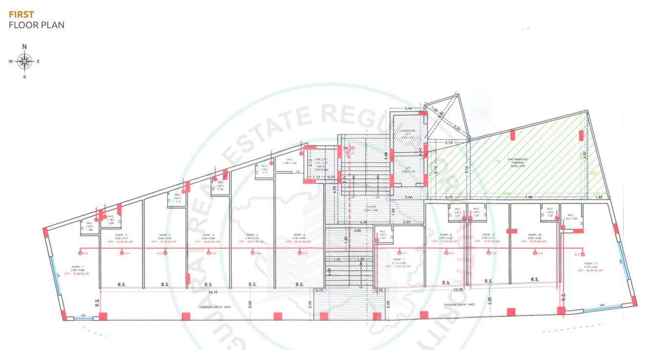  dwarika gold Block A Cluster Plan for 1st Floor