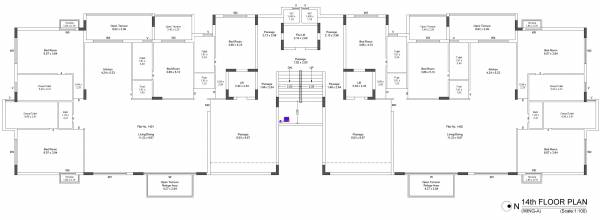  vega Wing A Cluster Plan for 14th Floor