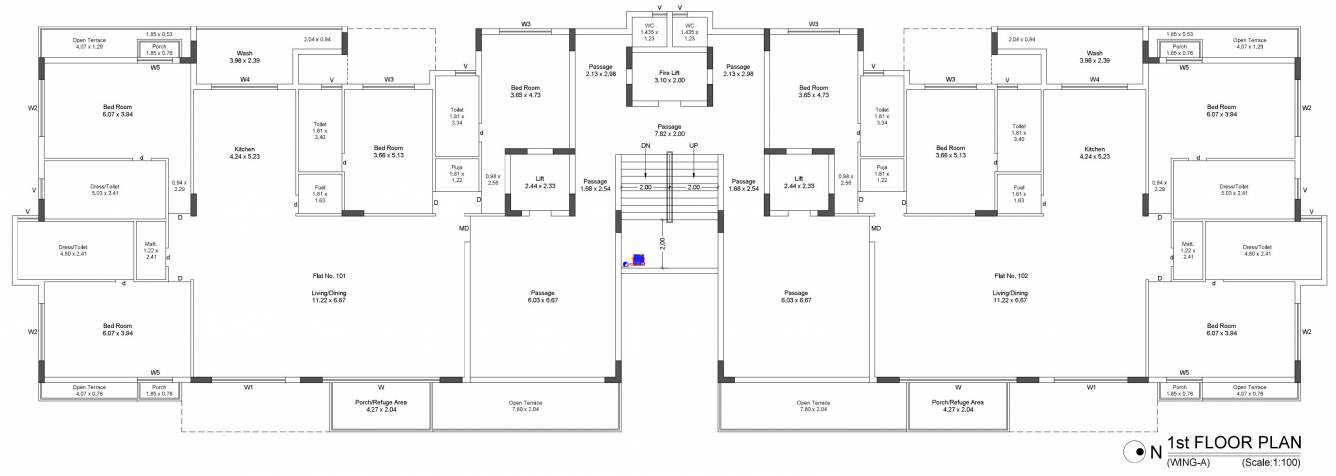  vega Wing A Cluster Plan for 1st Floor