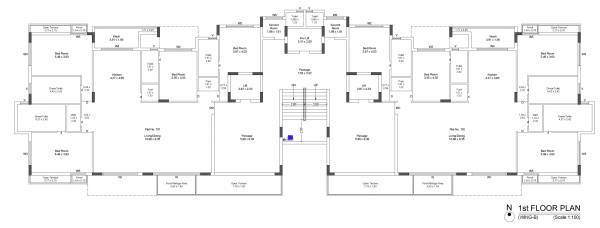  vega Wing B Cluster Plan for 1st Floor