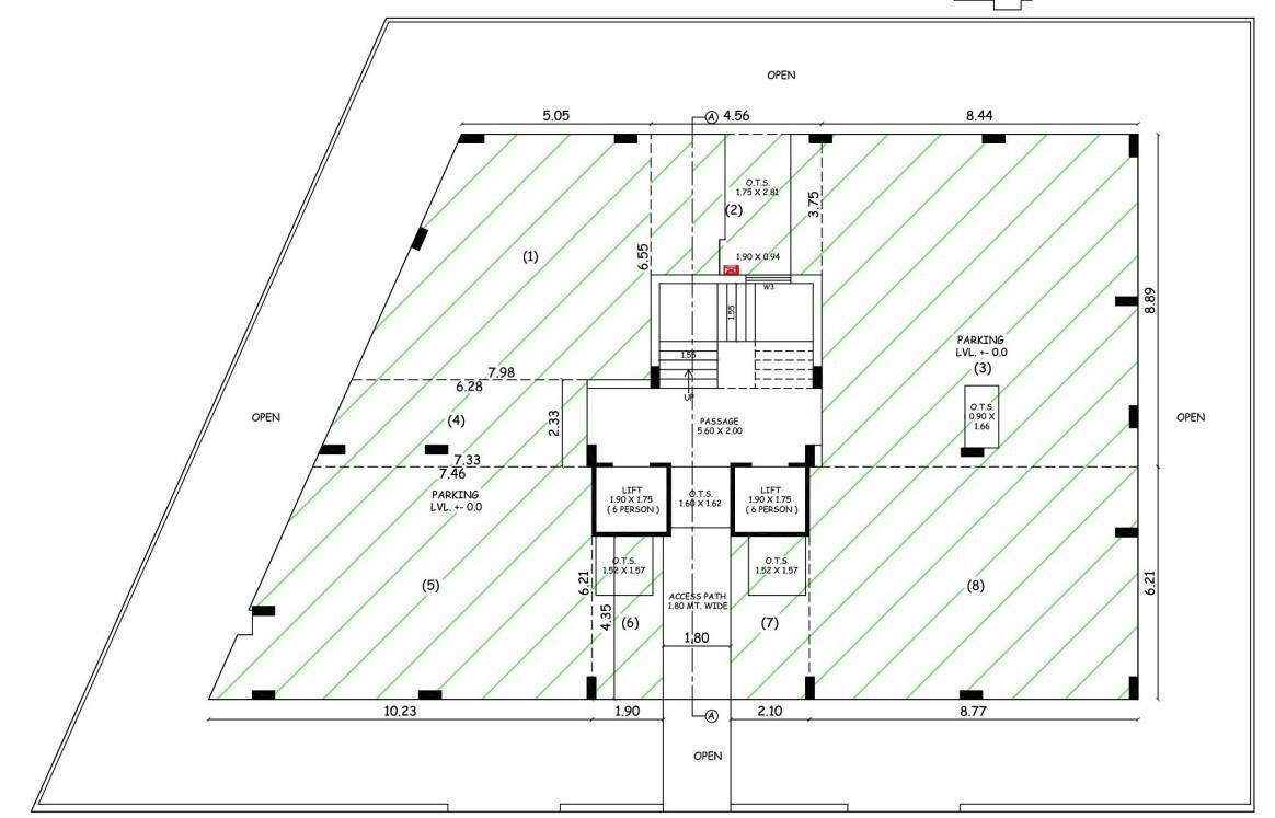  shree ambe residency Cluster Plan ground floor