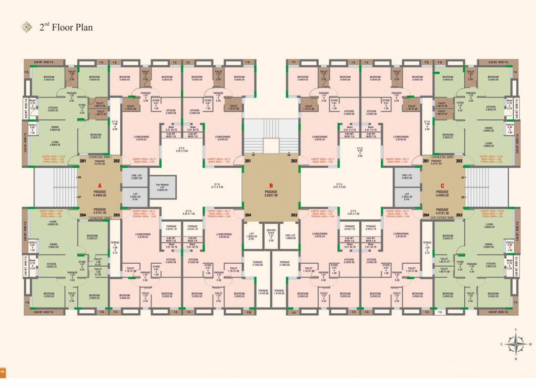  the iconic world Tower A Cluster Plan for 2nd Floor