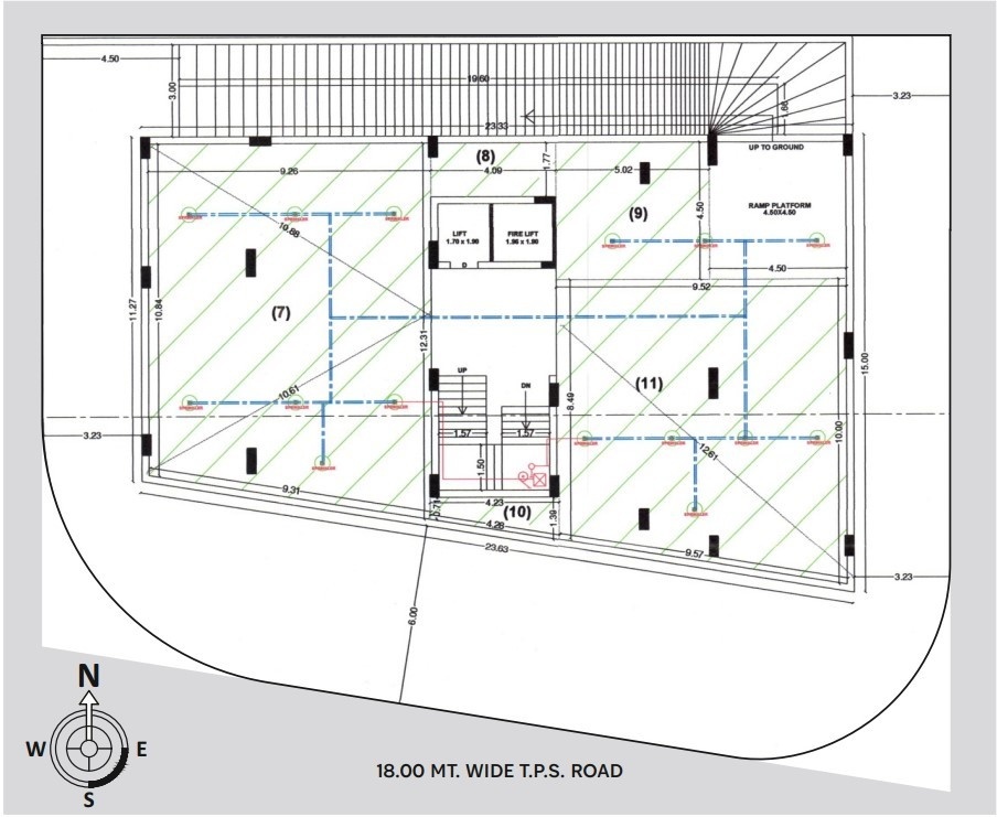  dhartidhan height Cluster Plan basement