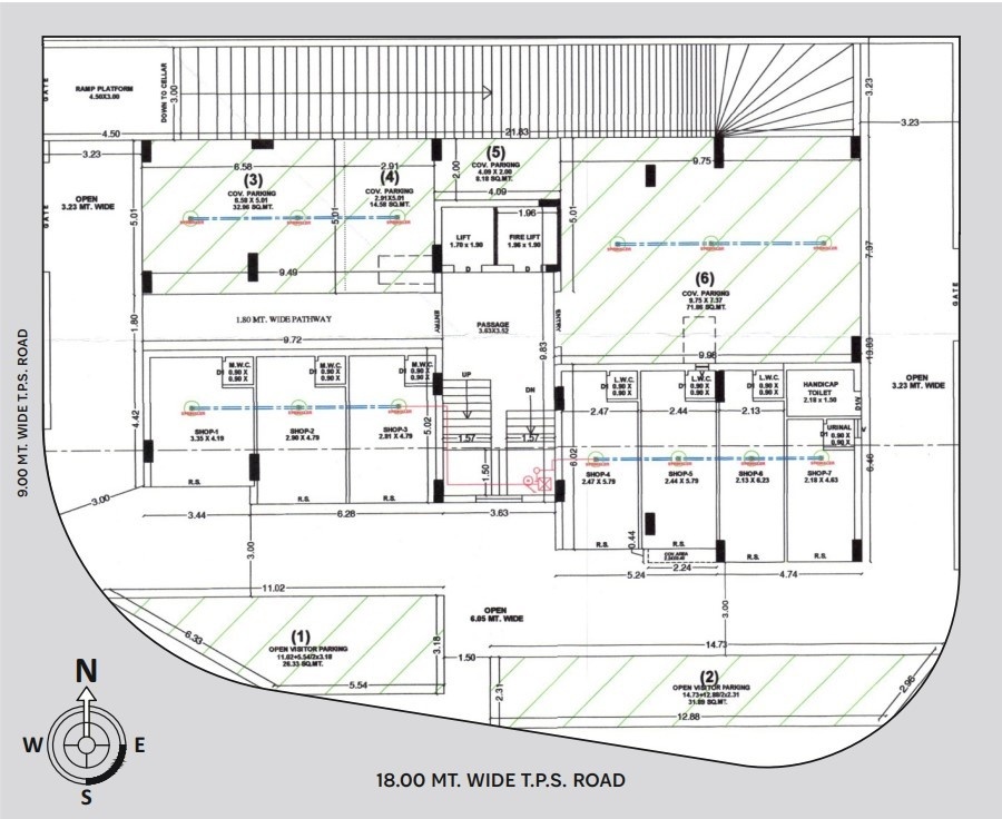  dhartidhan height Cluster Plan Ground floor