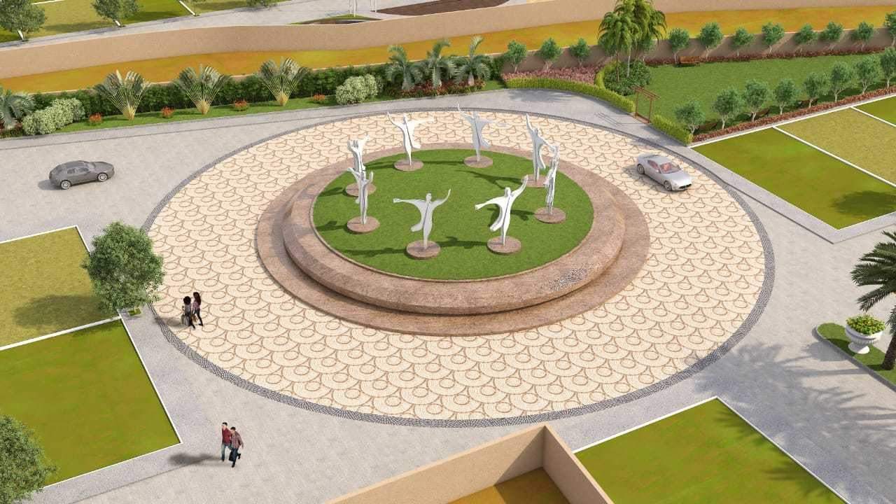  shyam city Paved Compound