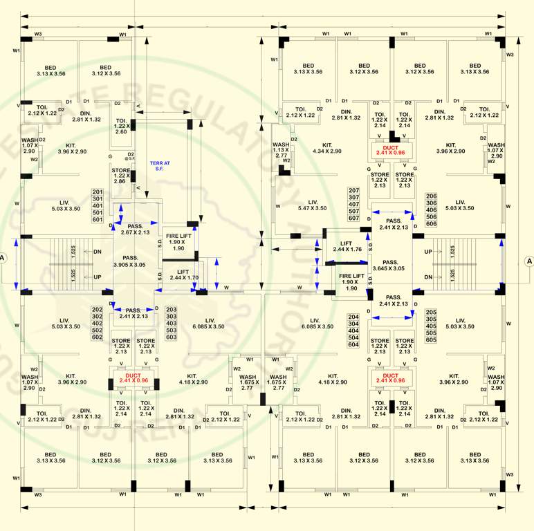  sanidhya hills Sanidhya Hills Tower A Cluster Plan