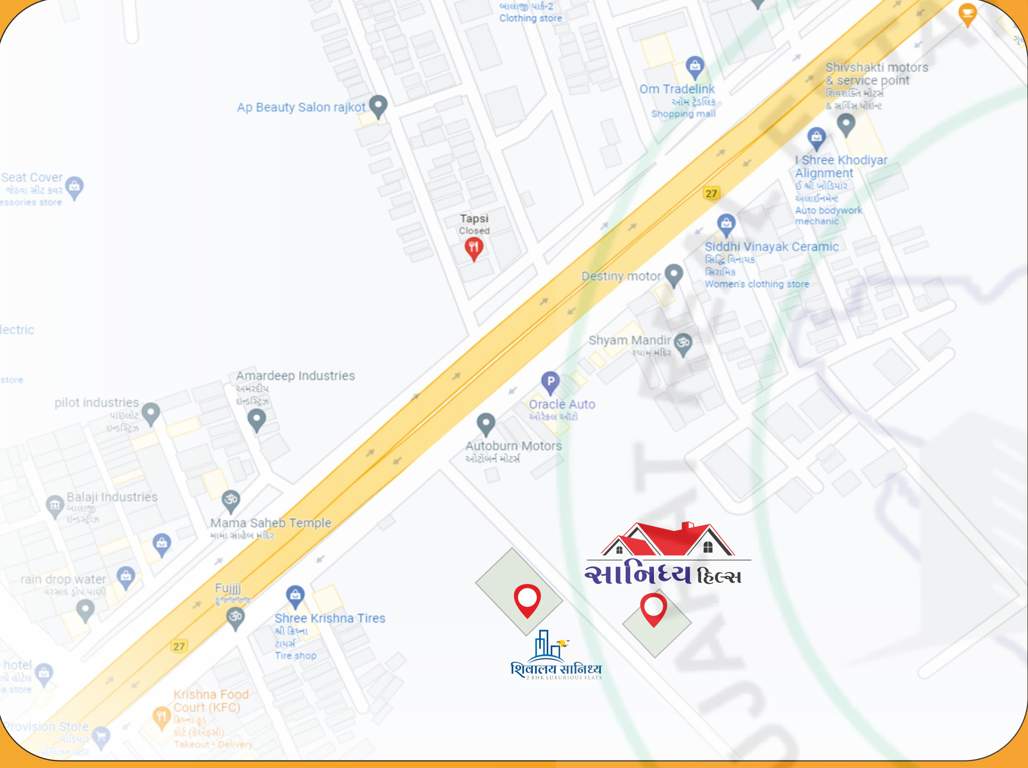  sanidhya hills Location Plan